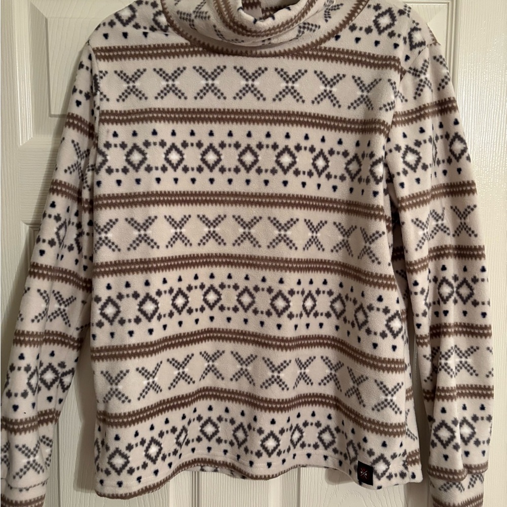 Cozy Patterned Turtleneck Sweater